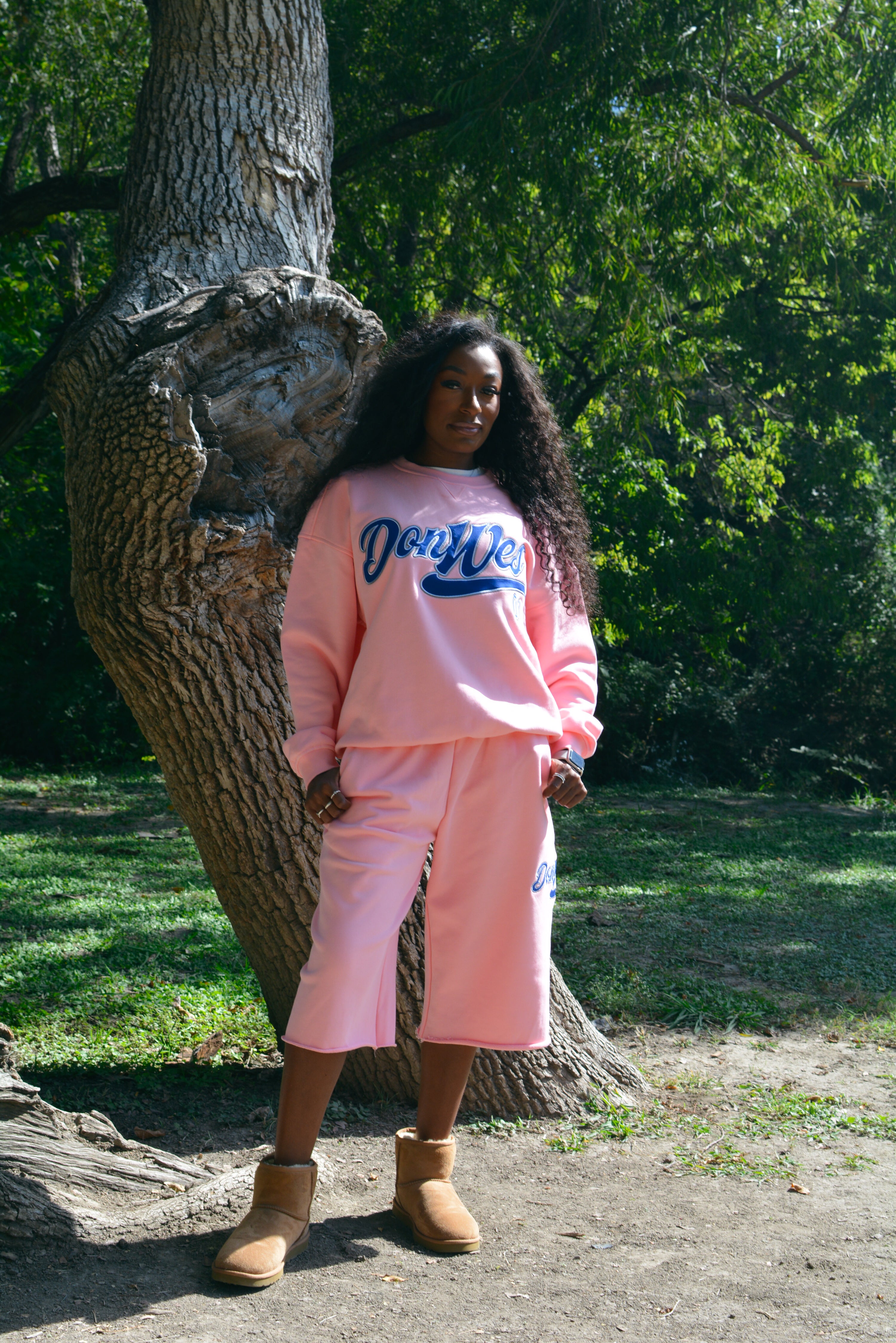 Pink DonWes Crewneck